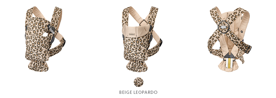 Mochila Portabebe Babybjorn Mini Edición Especial Beige Leopard